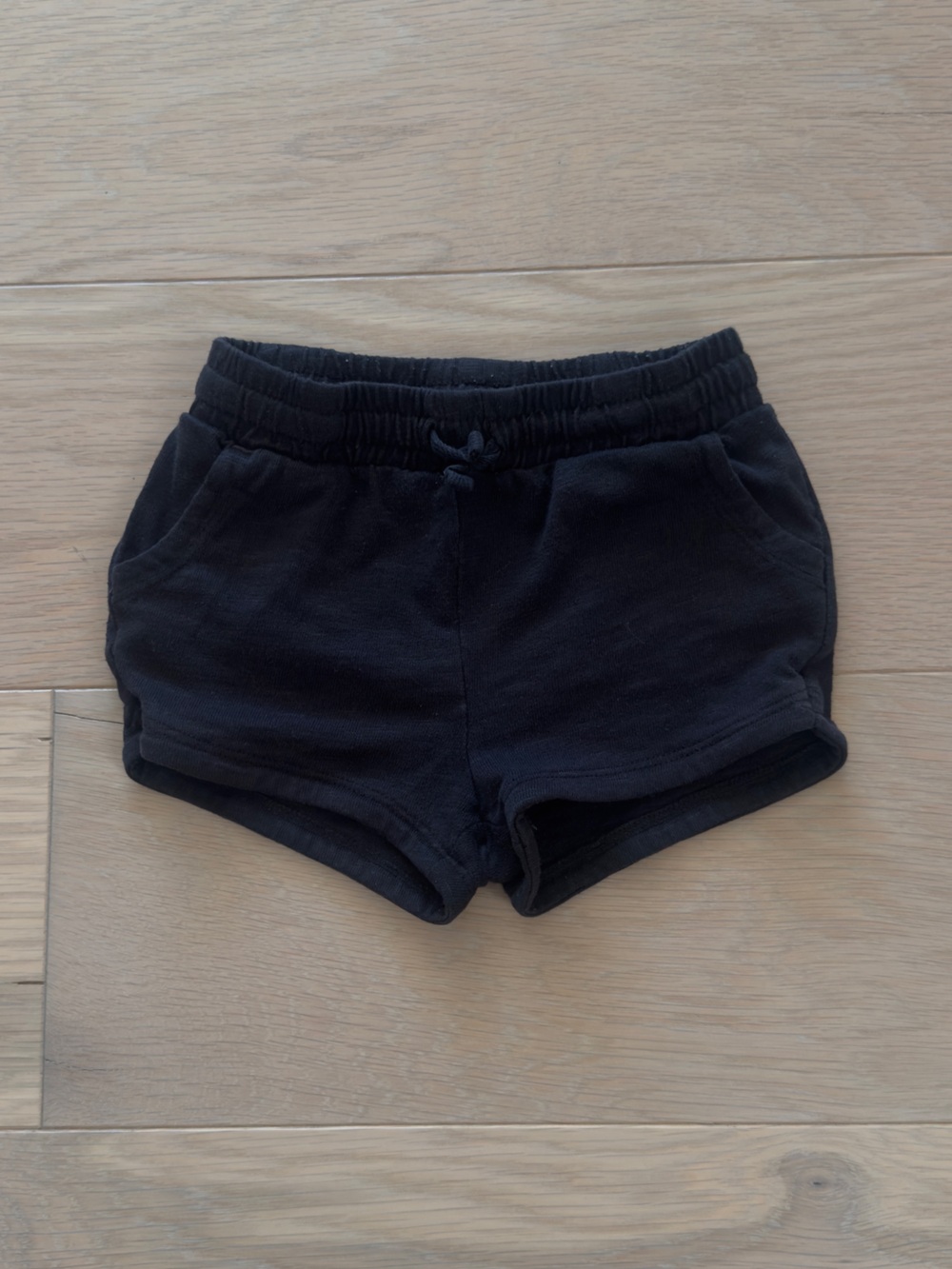 Jumping Beans Kids baby toddler girl Black Knit Drawstring Shorts size 18 months